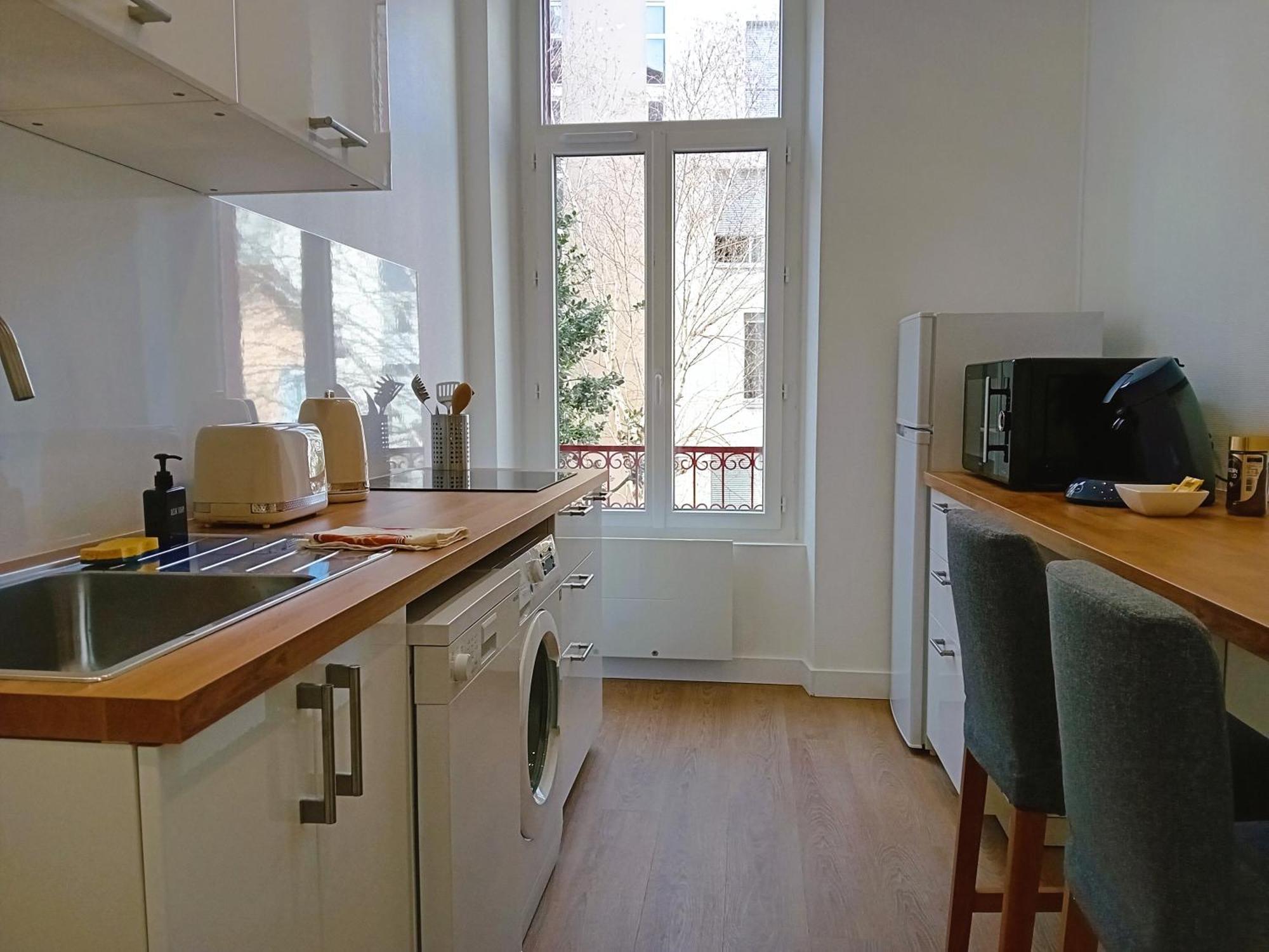 101 - Appart Renove Avec 1 Chambre Spacieuse - Tram Et Clinique Mutualiste A 1 Min Grenoble Eksteriør bilde